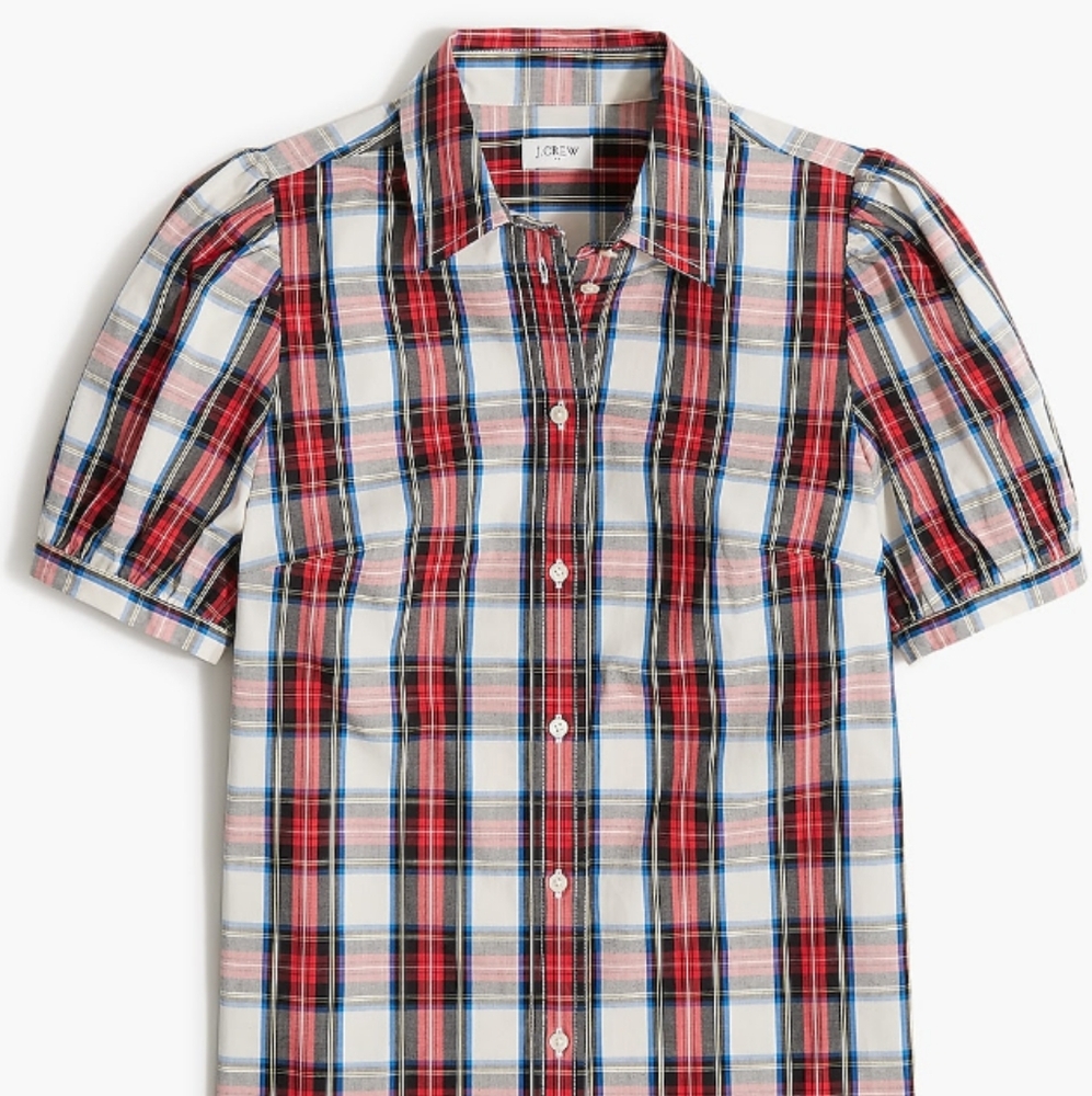 J.Crew Plaid Short Sleeve Shirts, Two for this Price